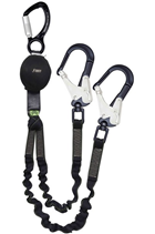 Kratos FA3082215 Gravity-S 1.5mtr Twin Forked Shock Absorbing Expandable Lanyard