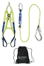 Scaffolders Harness Kit with Rescue Facility ,Shock Absorber Lanyard & Bag.