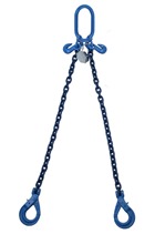 Yoke 3.5tonne G100 2-Leg Chainsling c/w Self Locking Hooks & Grab Hooks