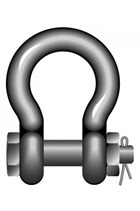 1000kg Stainless Steel Bow Shackle with Safety Bolt