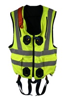 High Visibility Jacket Safety Harness Elasticated
