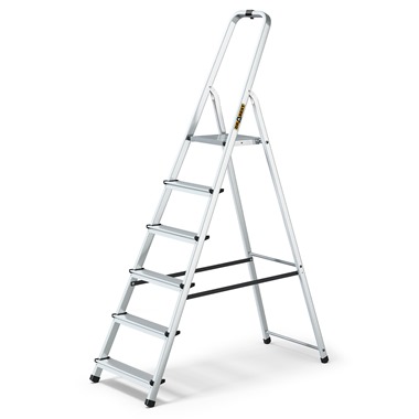 HOME Aluminium Platform Step Ladders