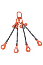 26.5 tonne 4Leg Chainsling, Adjusters, Safety Hooks