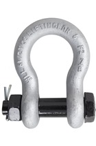 13.5 Ton Alloy Bow Shackle, Safety Pin by LiftinGear.