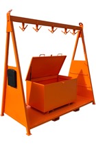 Eichinger Chain Storage Rack c/w Lockable Sling Store