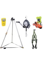 Kratos Safety Confined Space Rescue Kit c/w 10mtr Fall Arrester with Recovery Winch, Gas Detector, Breathing Apparatus & Harness