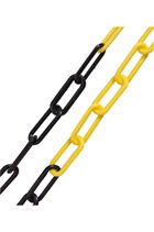 6mm YELLOW & BLACK Plastic Link Chain