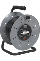 Sealey BCR50 Cable Reel 50mtr 4x 230V 1.25mm² Thermal Trip