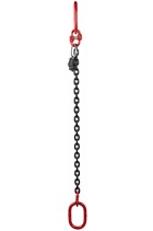Special Offer 7mm 1.5tonne Single Leg Chainsling, Master Ring each end, 1mtr EWL