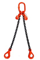 Weissenfel 4.25tonne 2-Leg ChainSling, Safety Hooks