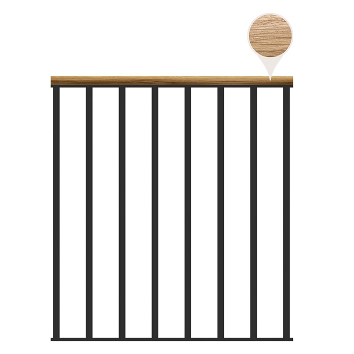 Classic Landing Banister - Black