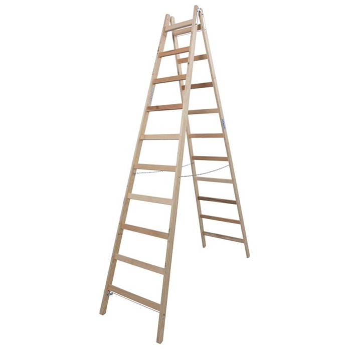 Krause Timber Double Sided Wood Step Ladder