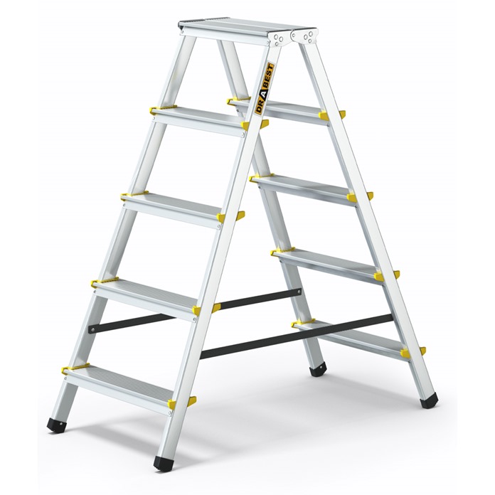 Pro Aluminium Double-Sided Step Ladder