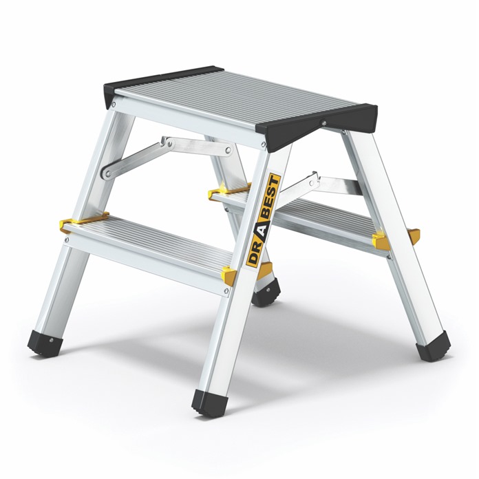 Pro Aluminium Double-Sided Step Ladder