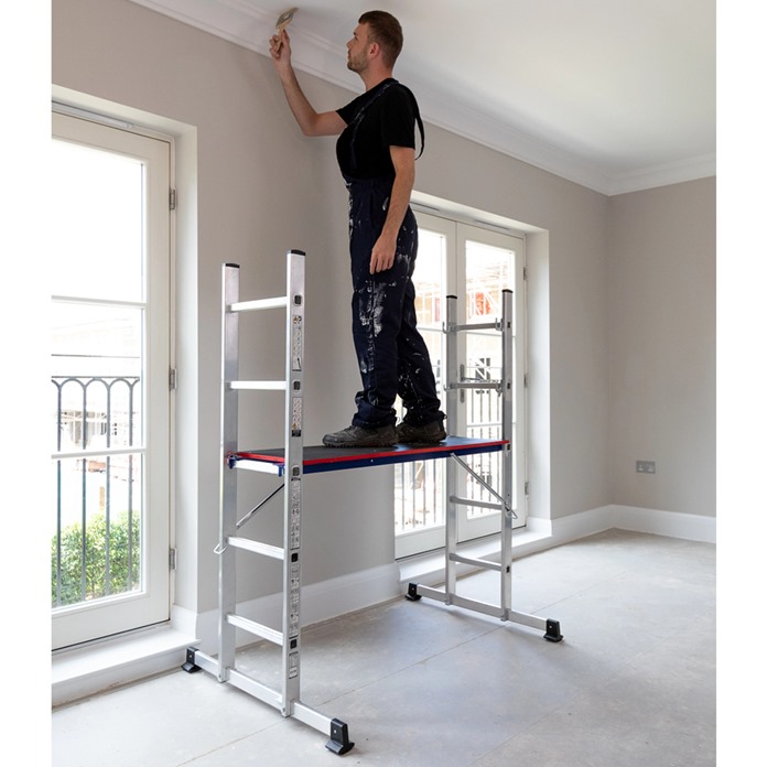Werner Combination Ladder 5 in 1 with Platform