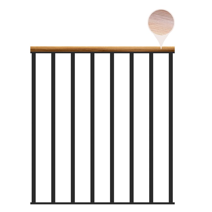 Classic Landing Banister - Black