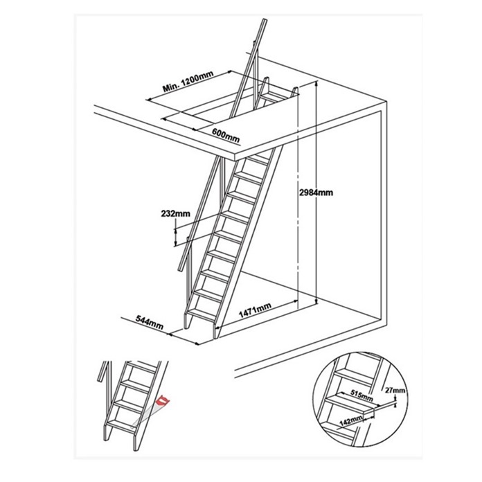 Dolle Arundel Wooden Staircase Kit