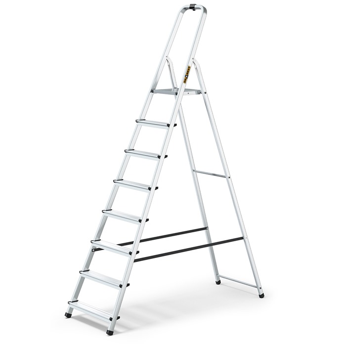 HOME Aluminium Platform Step Ladders
