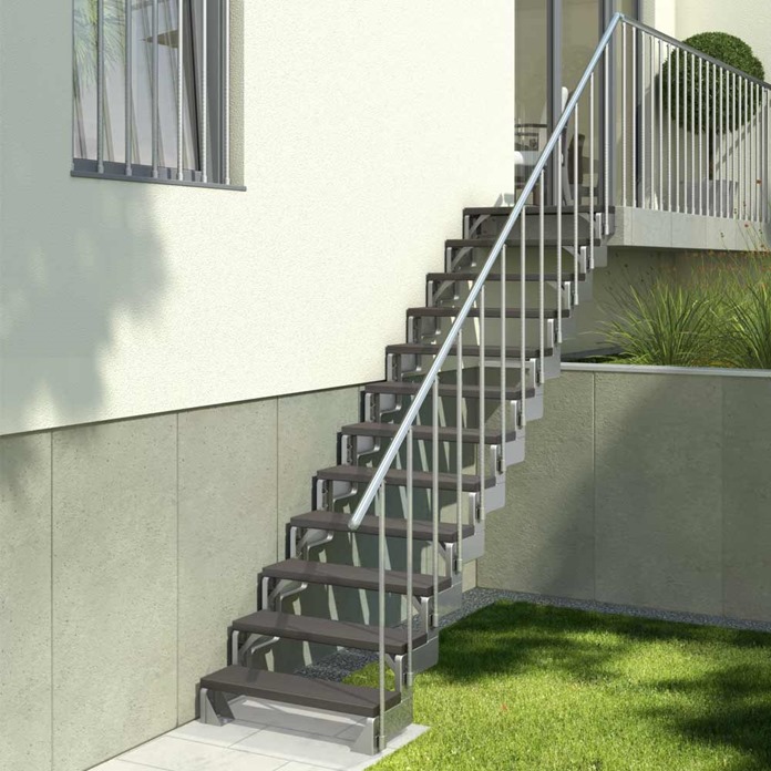 Handrail banister to Fit Gardentop Outdoor Staircases