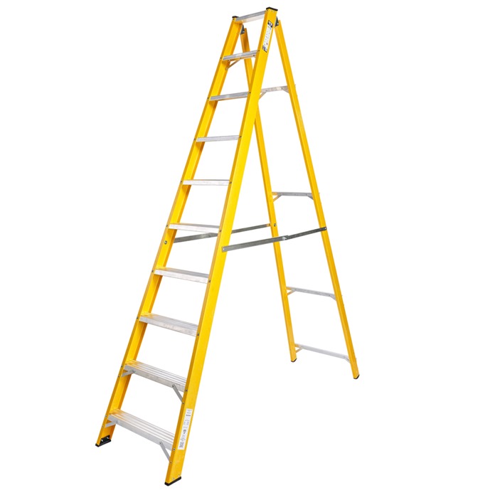 Super-Trade Glass Fibre Swingback Step Ladders