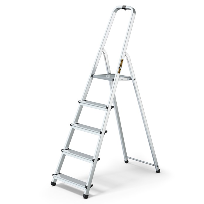 HOME Aluminium Platform Step Ladders