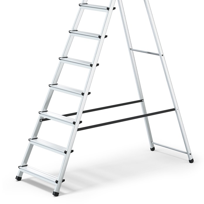 HOME Aluminium Platform Step Ladders