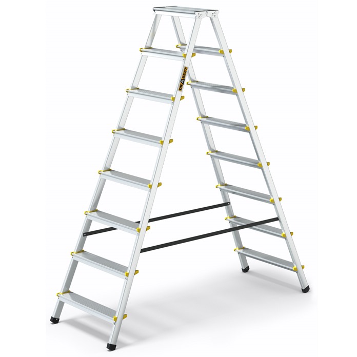 Pro Aluminium Double-Sided Step Ladder