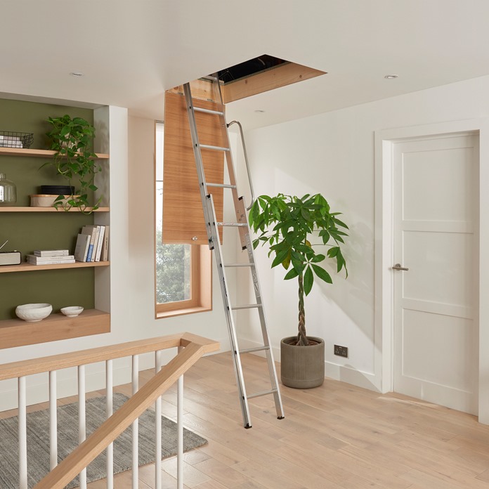 Sliding 2 Section Loft Ladder
