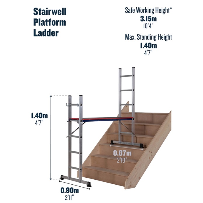 Werner Combination Ladder 5 in 1 with Platform