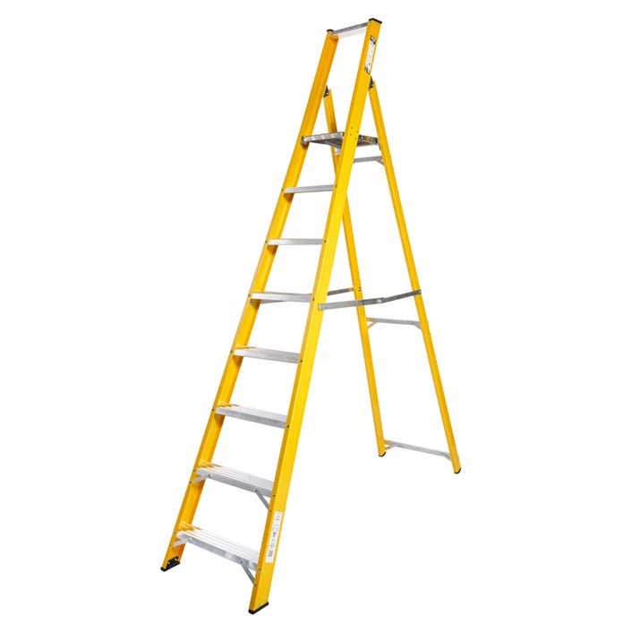 Super-Trade Glass Fibre Platform Step Ladder