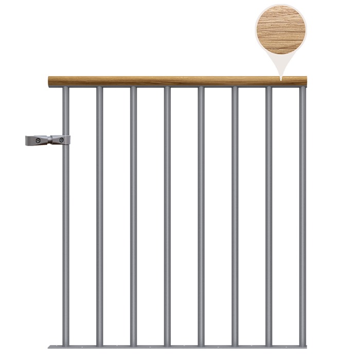 Classic Landing Banister - Pearl Grey