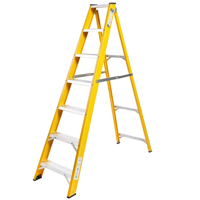 Super-Trade Glass Fibre Swingback Step Ladders