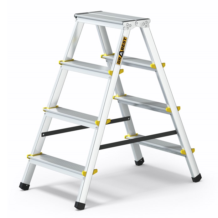 Pro Aluminium Double-Sided Step Ladder