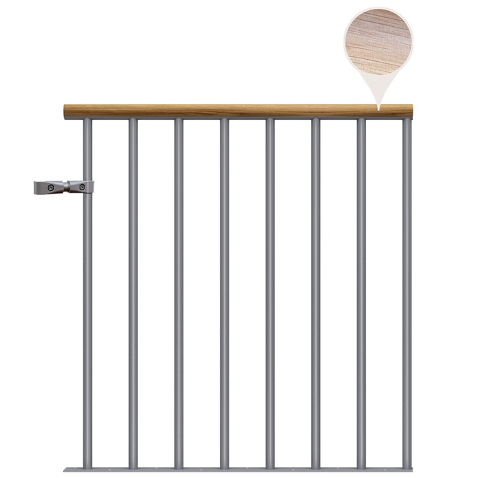 Classic Landing Banister - Pearl Grey