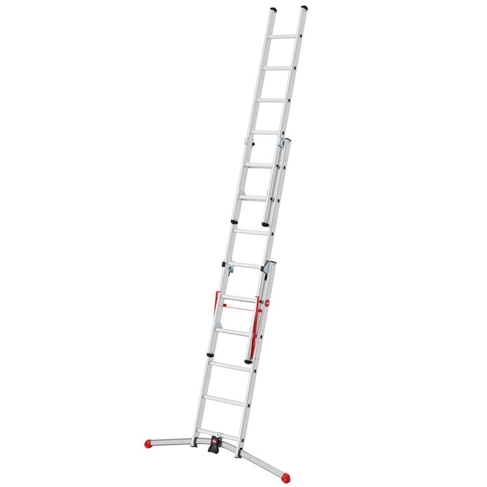 Hailo Combination Ladders with Adjustable Pedal