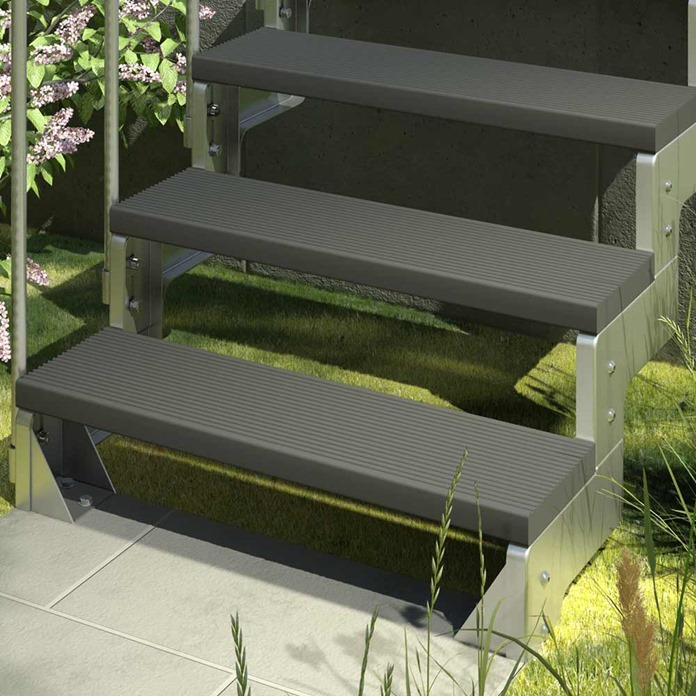 Trimax Gardentop Staircase With Handrail - Anthracite