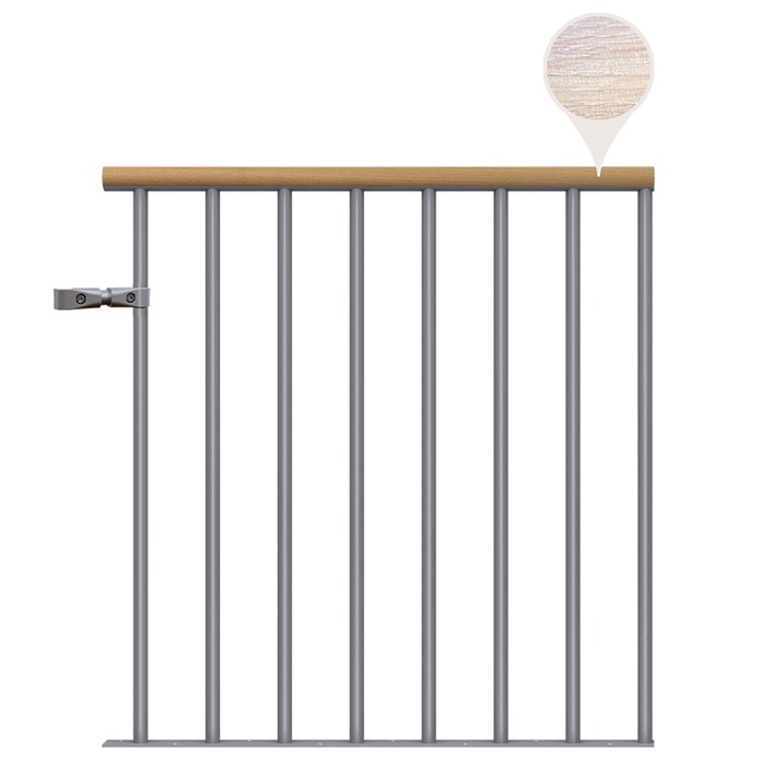 Classic Landing Banister - Pearl Grey