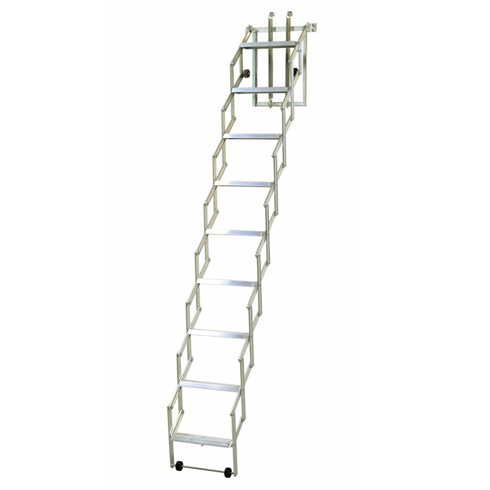 Dolle Allufix Concertina Wide Tread Loft Ladder