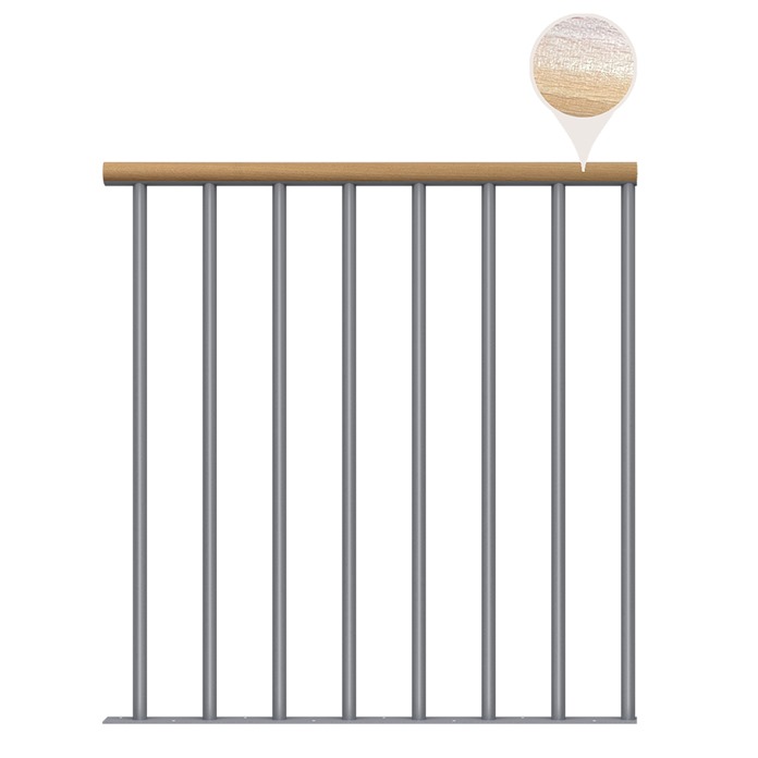 Classic Landing Banister - Pearl Grey