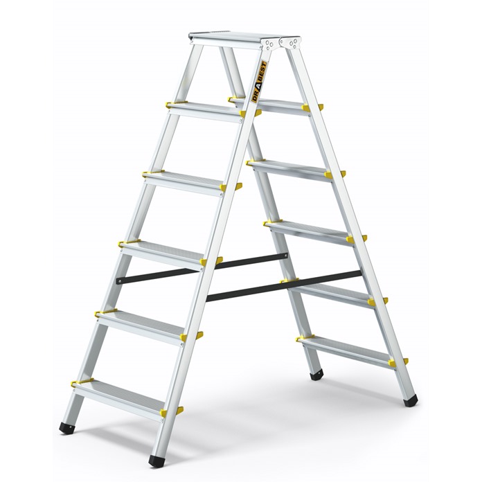 Pro Aluminium Double-Sided Step Ladder