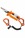 SQUIDS 3166 0.9kg Coil Tool Lanyard Dual Carabiners