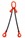 Weissenfel 7.5tonne 2-Leg Chainsling c/w Safety Hooks