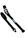 RoadCrew 1500kg x 6mtr Black Ratchet Lashing c/w Claw Hooks