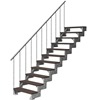 Trimax Gardentop Staircase with Handrail - Dark Brown