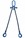 5.6tonne Grade 100 2Leg Chainsling c/w Safety Hooks
