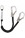 Elasticated Y Shock Absorbing Lanyard 1.75mtr with Scaffold Hooks