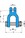 Yoke X-066 G100 Clevis Shackle