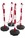 Plastic Chain Post Set (x4) with 6mtrs of Chain
