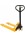 2tonne Pallet Truck 550 x 1150mm c/w Nylon Wheels