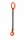 Weissenfel 3.15tonne 1-Leg Chainsling, Safety Hook